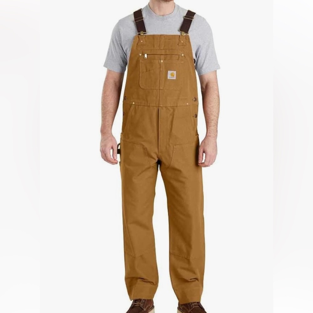 Carhartt Classic R01 Bib Overalls in Carhartt Brown Men's Size 42x30